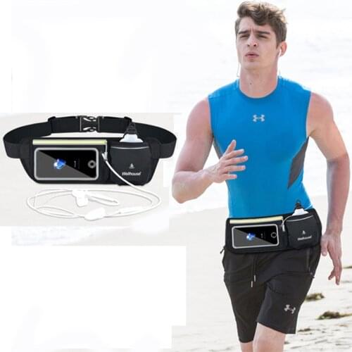 Reflective Flipbelt Running Belt Waist Pouch Cinturon Running Accessories Bottle Jogging Belt Waist Bag Touch Phone Hidden Bag