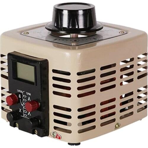TDGC2-1kVA Single phase manual regulator input 220V digital display variable transformer 1000W voltage regulator output 0-250v