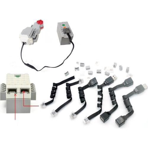 NEW Electric Power Functions Series The WEDO 2.0 Extension Cable Building Blocks Classic Robotics Education Toys for Children