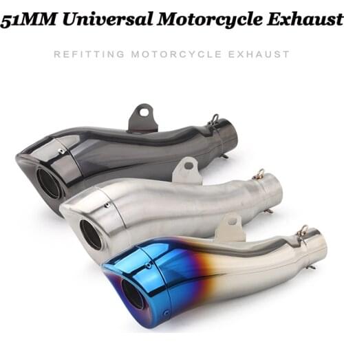 Universal Motorcycle GP Exhaust Pipe Modified Escape Moto With DB Killer For NC750X NC700 CBR500 Ninja 400 Z900 GSX750R R3 R25