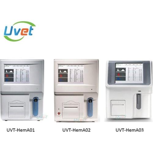 Uvet Veterinary 3 Diff Blood Test CBC Machine Vet Hematology Auto Analyzer