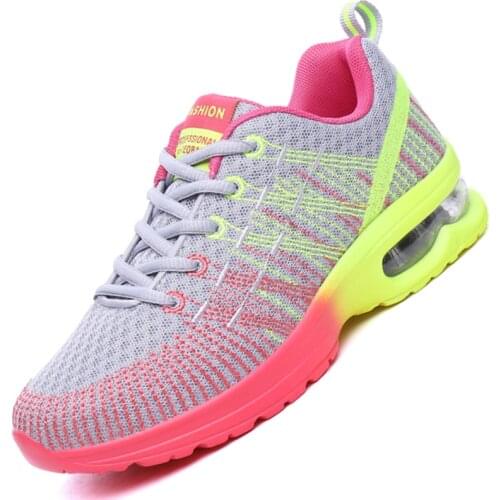Women fille Running Outdoor Breathable Jogging Shoes Fitness Fashion Sneaker Colorful Air Cushion Female Verano basket femme
