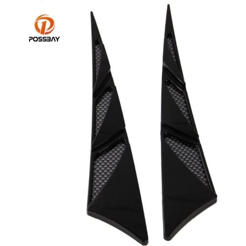 1 Pair POSSBAY Universal Car Intake Duct Flow Grille Decoration Sticker Car Styling Air Flow Vent Fender Stickers