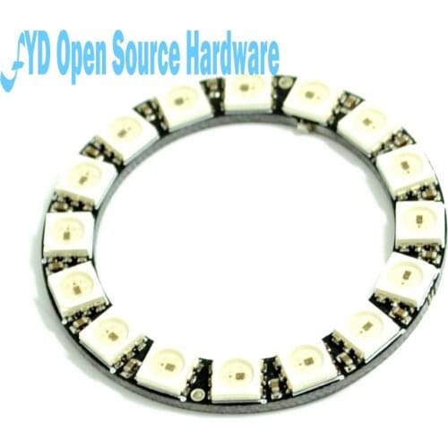 16 bit WS2812 5050 RGB LED Smart full-color RGB lamp ring development board - big ring