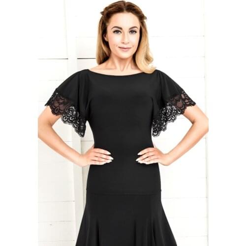 2017 Latin Dance Top Short sleeves Cha Cha/Rumba/Samba/Ballroom Dancewear Practice/Competition Tops Elastic Ice Silk Material