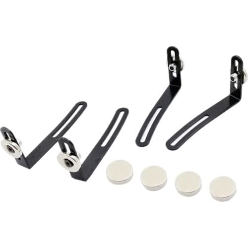 4pcs Shell Body Mount Metal L-Bracket with Magnet Installed Stand Parts For 1/10 RC Crawler Climbing Cars Axial SCX10 90046 D90
