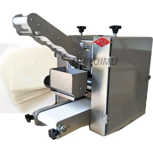 Automatic Dumpling Wrapper Making Machine Spring Roll Skin Maker Crepe Tortilla Chapati Roti Machine