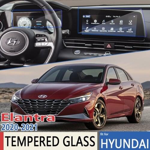 For Hyundai Elantra Avante i30 Sedan CN7 MK7 2021 2022 Car Navigation Auto GPS Film Touch Full Screen Protector Tempered Glass