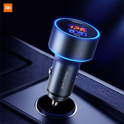 Xiaomi Mijia Youpin Car charger 95W A+C super fast charge Dual port fast charge 95W high power for Iphone Xiaomi Huawei