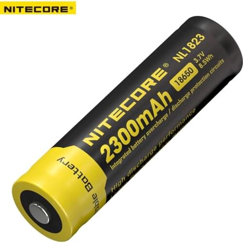 Free Shipping 1PC Nitecore 18650 NL1823 2300mAH 3.7v Protected PCB Li-ion Lithium Rechargeable Battery