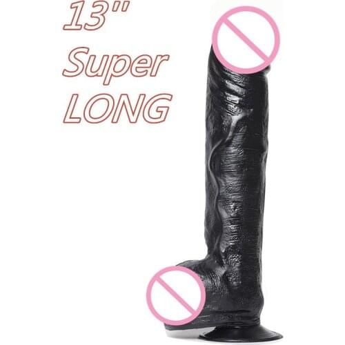 33*6.5cm Large Penis Sex Toys Giant Huge Dildo Super Big Dick With Suction Cup Anal Butt Plug For Woman