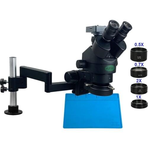 38MP Digital Camera HDMI USB Trinocular Rotate Microscope Arm Stand Stereo 144 Light for Cell Phone Repair Instrument Tools