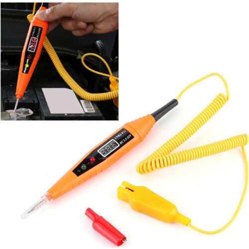 DC2.5-32V Digital Battery Voltage Tester Light System Probe Circuit Testing Pen Car Diagnostic Tool Adapter Auto ABS