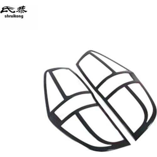 2pcs/lot ABS carbon fiber grain taillight decoration cover for 2018-2020 Hyndai Grand STAREX H1