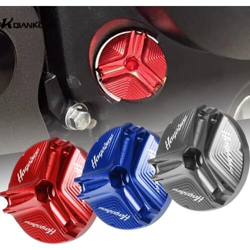 For SUZIKI HAYABUSA 1999-2020 Engine Oil Filter Cup Plug Aluminum Cover Screw 2019 2018 2017 2016 2015 2014 2013 2012 2011 2010