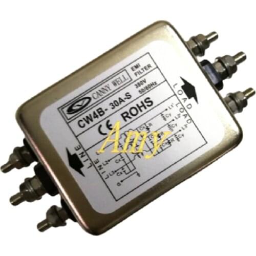 Power EMI filter CW4B 10A 20A 30A 40A S three-phase AC380V purification