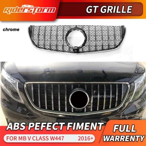 GT grille For V Class Grill W447 GT Grille For V class V260 Racing grille Plastic grille SPORT luxury grill with net for V220