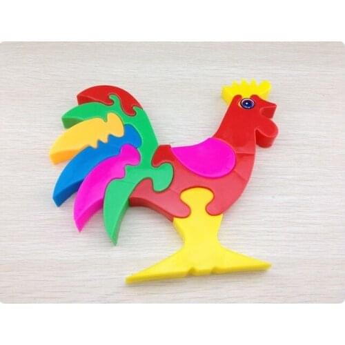 Assemble Toy 2019 New Special Offer Colorful Cocks Jigsaw Puzzle Chicken Children Gift Toys Unisex Plastic Gifts 13-24 Months