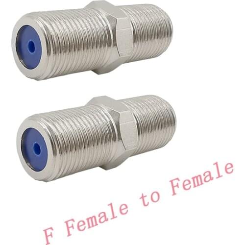 1Pcs F Female to Female Coaxial Connector Barrel Thread Coax Cable Coupler F81 Splice -3GHz Female to Female F-Type Adapter