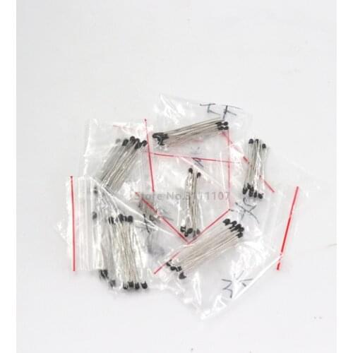 100PCS/LOT NTC Thermistor Resistor Kit NTC +-5% MF52AT MF52 MF52E 1K 2K 3K 4.7K 5K 10K 20K 47K +-5% 3950B 3950 10value*10pcs