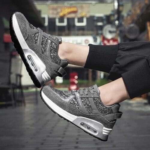 Women Tennis Shoes Breathable Height-increasing Female Casual Sneakers Thick Bottom Platform Gym Sports Shoes Tenis Feminino