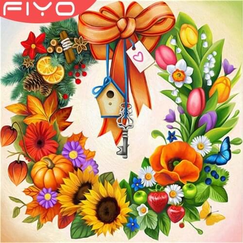 Diamond Painting Sunflower Full Square/Round Diamond Embroidery Sale Flower Cross Stitch Kits Wall Art Home Decoration