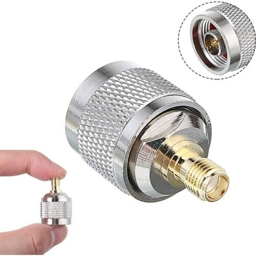 Mini N Male Plug to SMA Female Connector RF Coaxial Adapter Jack Durable Brass Radio Convertor Terminals Plug Accessories