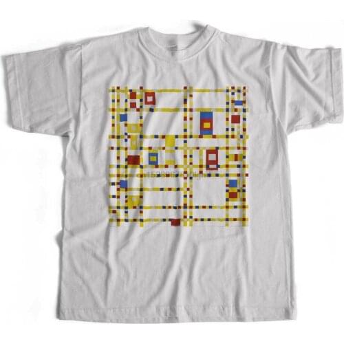 Mondrian T Shirt Broadway Boogie Woogie An Old Skool Hooligans Modern Art