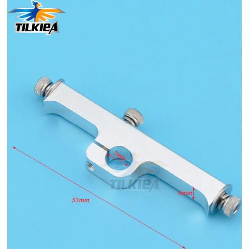 RC boat aluminium T-Bar With Screws Inner Diameter 7mm for 4.76mm 3/16" cable - Silver