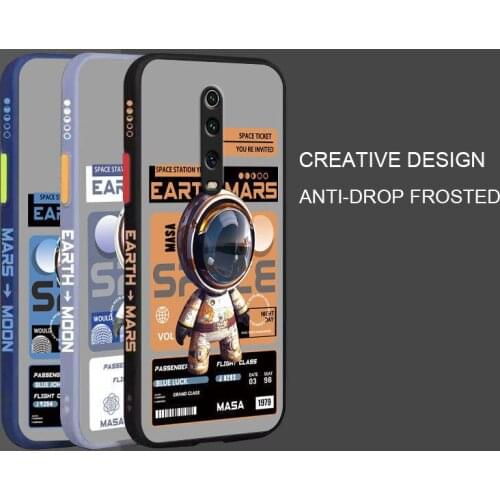 Luxury Astronaut Camera Protection Shockproof Cover For Xiaomi Redmi K20 Pro K20Pro Liquid Silicone TPU Bumper Case