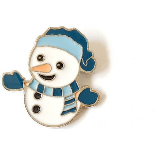 Christmas brooch Snowman Pins For Backpacks Cute Badge Jewelry Christmas Gift Cloth Decoration