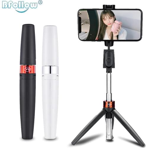 BFOLLOW 3 in 1 Selfie Stick Tripod Bluetooth Mobile Phone Holder Stand for iPhone Huawei Shoot Video Call Youtuber Vlogger