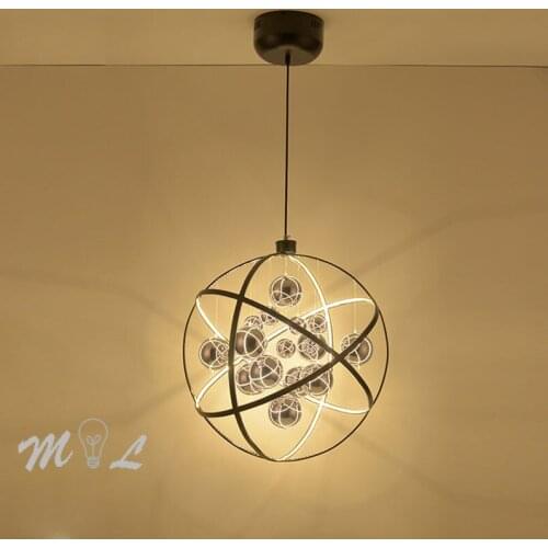 Nordic Modern Globe Hanging Lamp Designer Led Pendant Lights for Living Room Luxury Bedroom Light Home Deco Suspension Luminaire