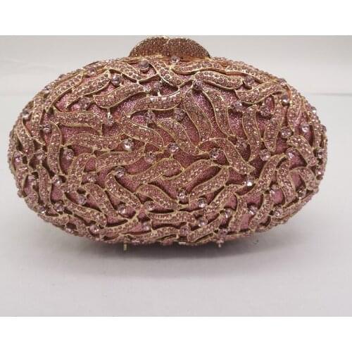 WHTUOHENG Pink Rhinestone Diamond Purses And Handbags For Women Crystal Phone Clutches New Fashion Girls GiftLady Wedding Purse