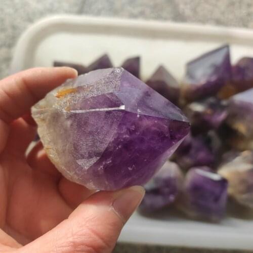 1pcs Natural Amethyst Wand Quartz Crystal Crystal Stone accessories Home Decor