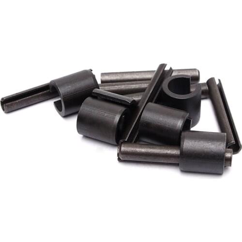 10pcs M6 manganese steel opening pins cylindrical pin elasticity dowels positioning dowel black color GB879 120mm long