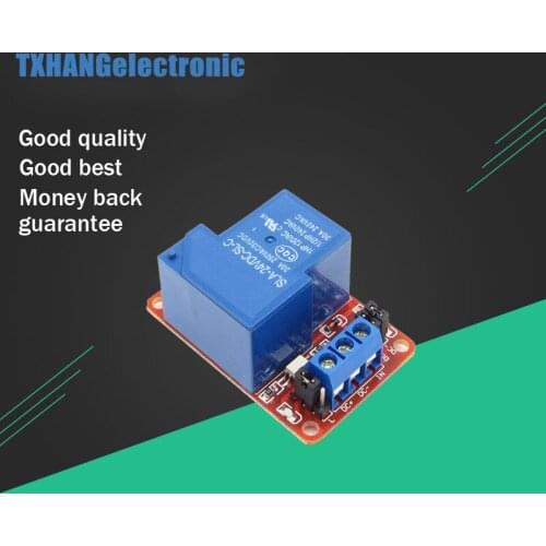 30A 24V 1-Channel Relay Module Board With Optocoupler H/L Level Triger diy electronics
