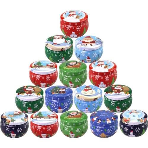 4pcs/lot Vintage Iron Box Mini Seal Storage Cans Scented Candles Jar Balm Box Wedding Gifts Candy Box