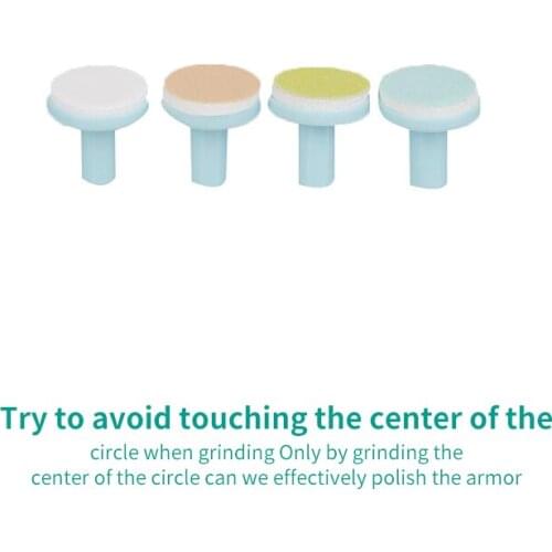 4PCS Baby Nail Trimmer Replacement Pads Grinding Heads Polish Replacement For Colorful Standard Electric Nail File Clippers