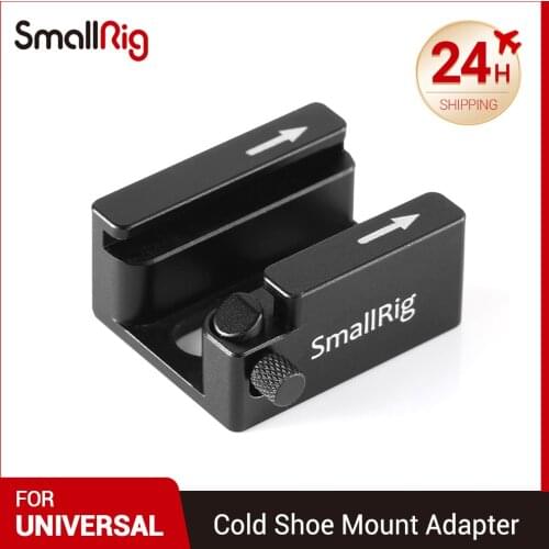 SmallRig DSLR Camera Rig Cold Shoe Mount Adapter with Anti-off Button For Microphone Monitor DIY Flash Light Options 2260