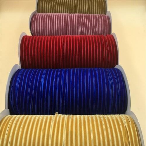 1/4" 7mm X 300yards single face nylon velvet ribbon none stretch velour ribbons webbing DIY accessories 32colors Choices