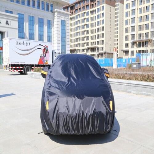 Polyester taff black car Oxford cloth 170190 car clothes car cover sun protection rain protection sun shading car cover