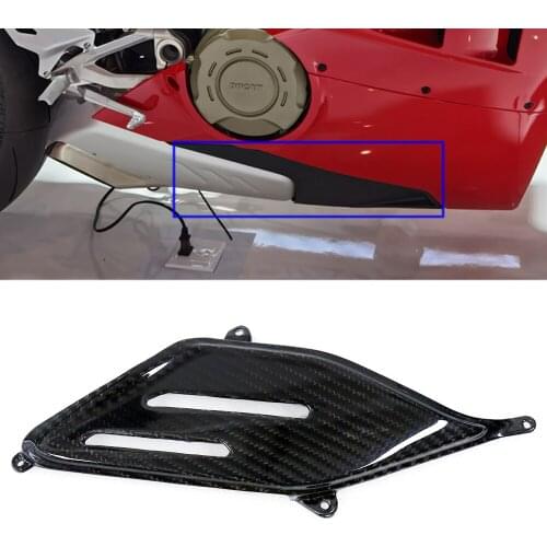 For Ducati Superbike Panigale V4 V4S 2018 2019 2020 Carbon Fiber Motorcycle Lower Fairing Side Panel