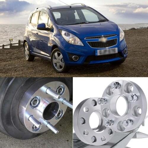 4pcs 4X100 56.6CB 25mm Thick Hubcenteric Wheel Spacer Adapters For Chevrolet Aveo/Spark
