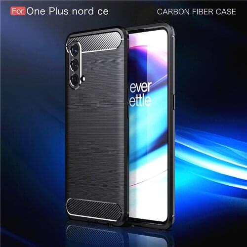 For OnePlus Nord CE 5G Carbon Fiber Shockproof Silicone Armor Bumper Case For OnePlus Nord CE 5G Cover for OnePlus Nord CE 5G