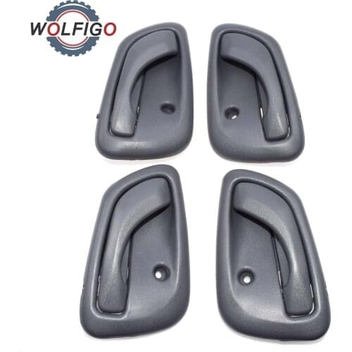 WOLFIGO Grey Left Right Interior Door Handle 30024125 30024123 Fit for Chevrolet Chevy Tracker 1999 2000 2001 2002 2003 2004