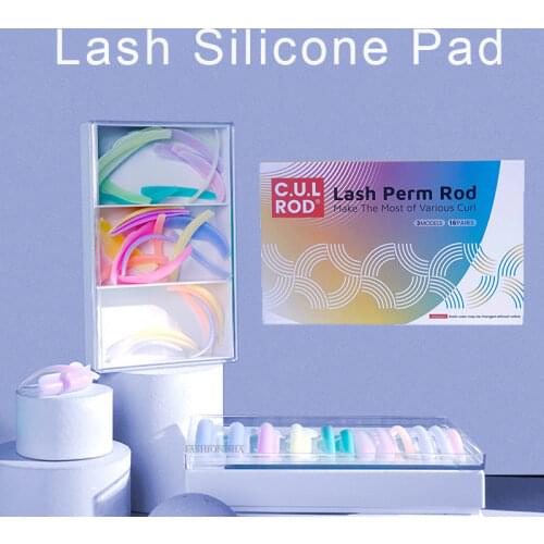 LOMANSA PLUS Lash Silicone Pad Eyelash Extension Lifting Pad Original Lash Lifting Kits Brush Perm Rod C.U.L Rod 16 Pairs/box