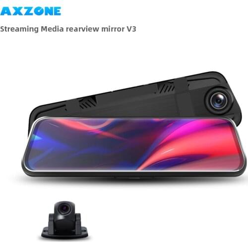 AX-ZONE V3 10'' IPS Stream Rear View Mirror Dash Cam Registrar Video Recorder Full HD 1080P Car Dvr Car cam Super Night Vision