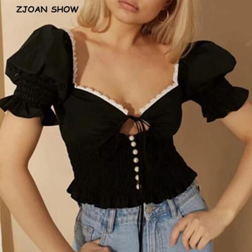 ZJOAN SHOW Button Down Blouses