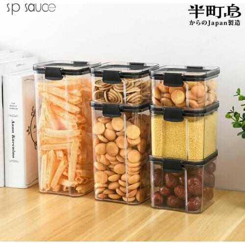 2-4pcs set Plastic Food Containers Transparent Stackable Dry Food Storage Box Kitchen Spaghetti Noodles Sealed Containers hot